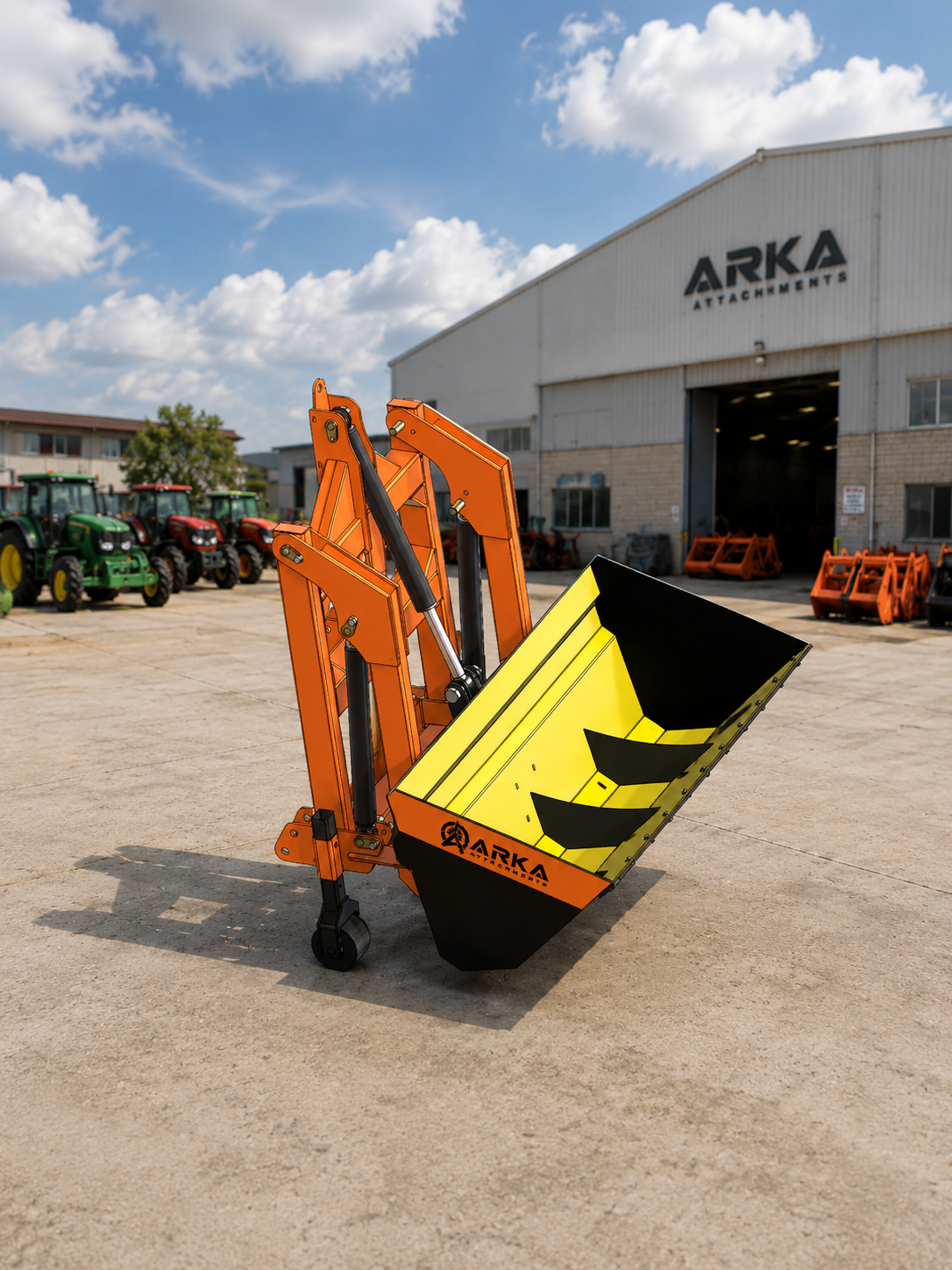 ARKA loader mounting and support structure